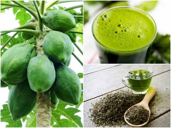 trà và đu đủ
