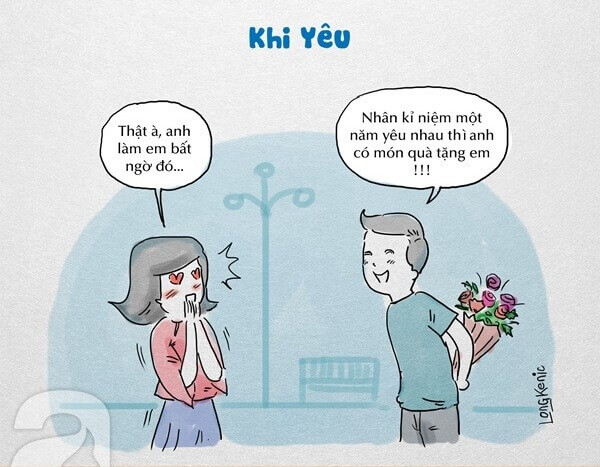 Tranh vui về sự khác biệt giữa lúc yêu và lúc cưới 44 Tranh vui về sự khác biệt giữa lúc yêu và lúc cưới 16