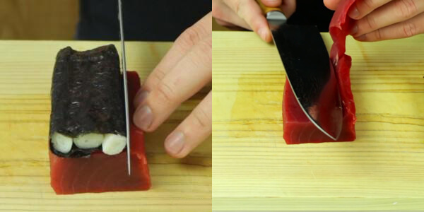 Trổ tài làm món Sushi hình ông già Noel ngộ nghĩnh cho bé 49 Sushi hình ông già Noel 2
