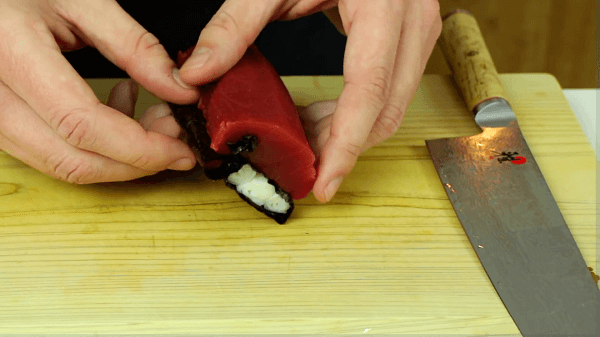 Trổ tài làm món Sushi hình ông già Noel ngộ nghĩnh cho bé 53 Sushi hình ông già Noel 6
