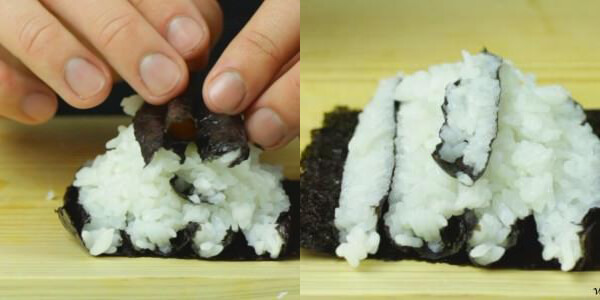 Trổ tài làm món Sushi hình ông già Noel ngộ nghĩnh cho bé 54 Sushi hình ông già Noel 7
