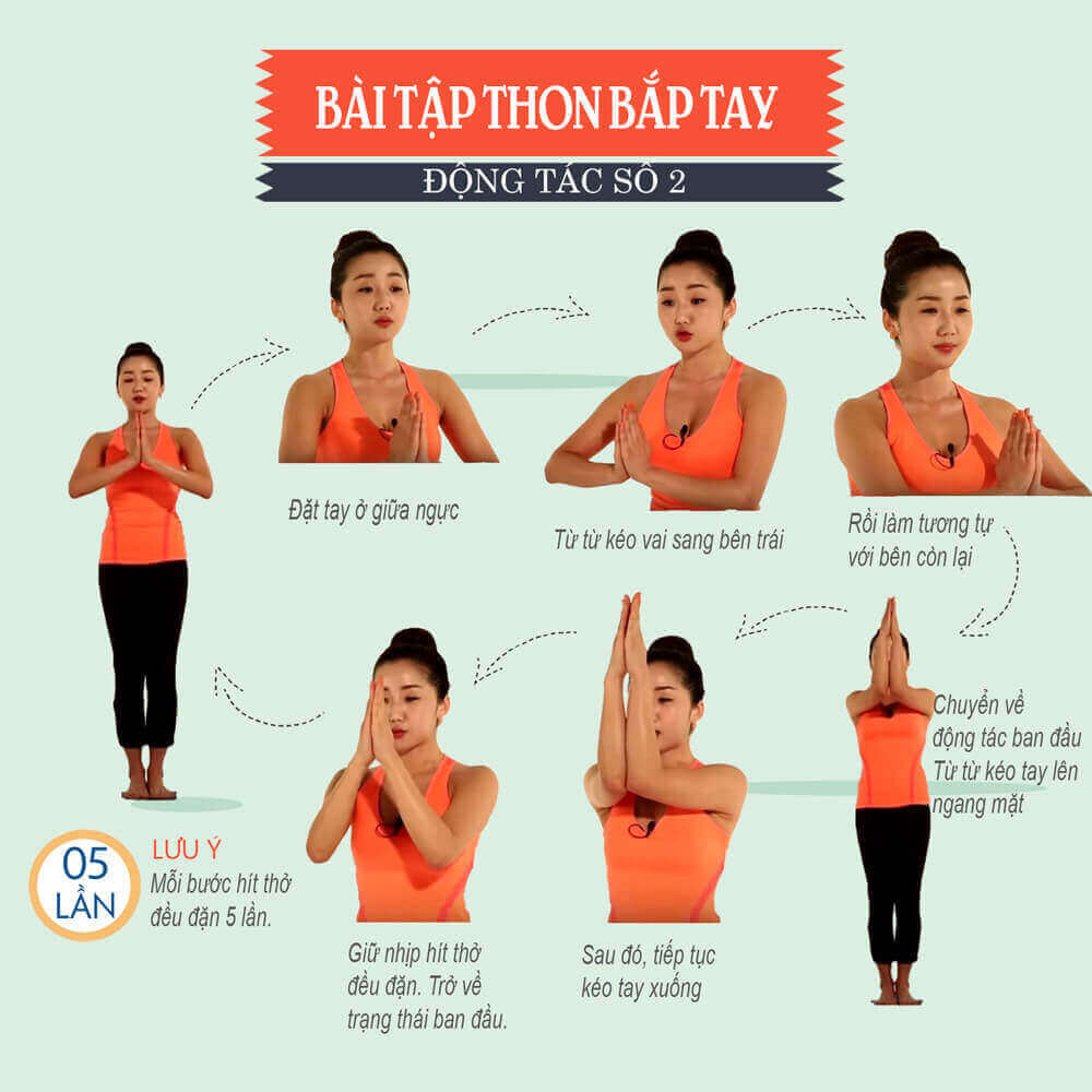 3 b&agrave;i tập thon gọn bắp tay đơn giản tại nh&agrave;
