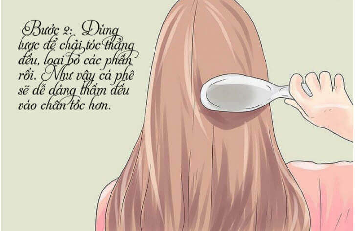 nhuộm t&oacute;c bằng c&agrave; ph&ecirc; 