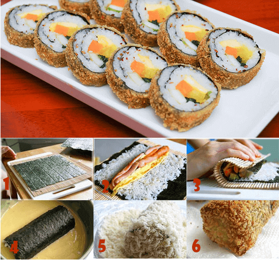 Cách làm sushi chiên xù đơn giản cho bé yêu mê tít 33 cách làm sushi chiên xù