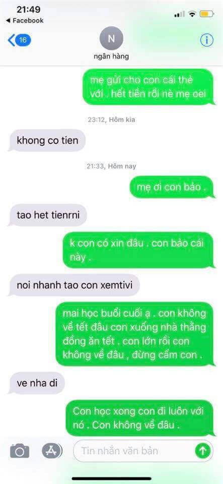 Sặc cười với trào lưu tin nhắn “tết này con không về” 12