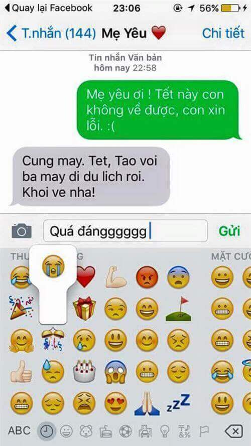 Sặc cười với trào lưu tin nhắn “tết này con không về” 17