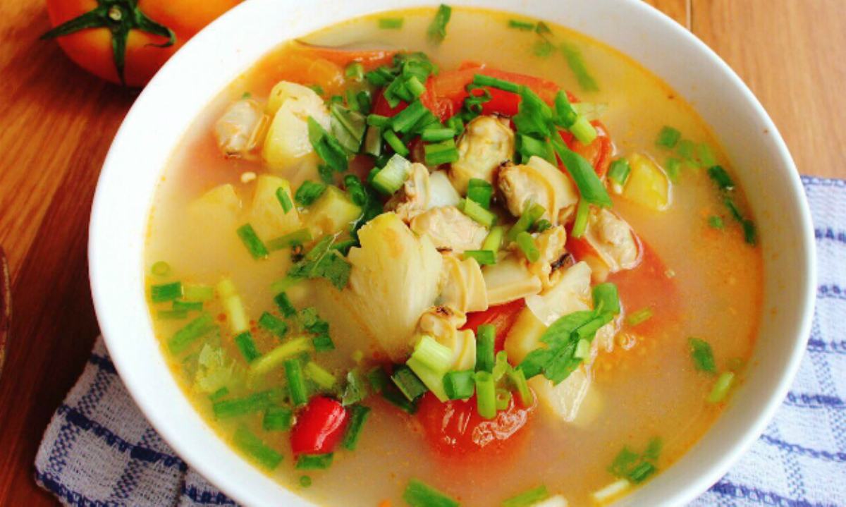 Canh chua nghêu thanh đạm giúp cả nhà chống ngán sau Tết 39 canh chua nghêu