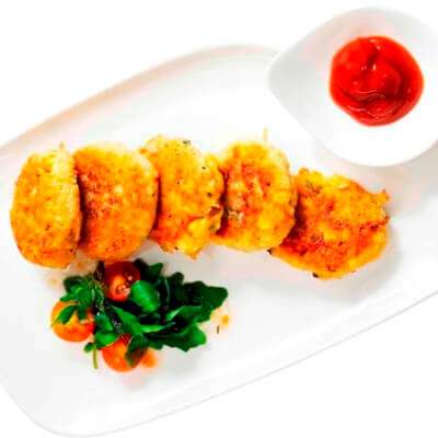 Khoai tây viên cá ngừ chiên giòn cho trẻ gầy ốm 11