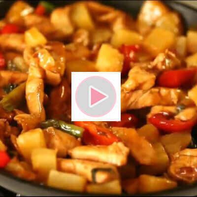 Món gà xào dứa thanh mát cho gia đình ngày hè 11