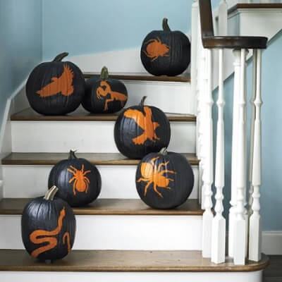 10 gợi ý trang trí tiệc Halloween độc đáo từ bí đỏ 4