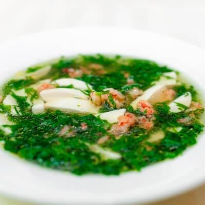 Súp rau đay đậu hũ tôm ngọt mát cho bé ngày hè 3