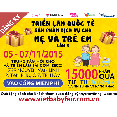 Triển lãm quốc tế sản phẩm - dịch vụ cho mẹ và trẻ em 2015 - lần thứ 3 4