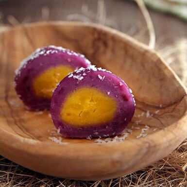 Cách làm bánh khoai lang hấp nhân custard 17
