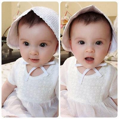 Bé gái mang hai dòng máu Việt - Anh đốn tim cư dân mạng 13