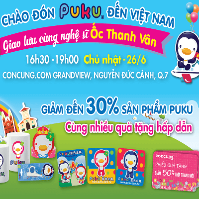 Cùng Concung.com tham dự sự kiện Chào Đón PUKU Đến Việt Nam nhận ngay quà tặng hấp dẫn 11