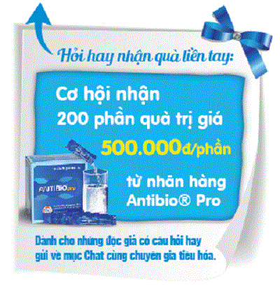 Chúc mừng 10 độc giả được nhận quà từ nhãn hàng Antibio Pro 11