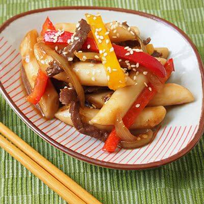 Tự làm bánh gạo Hàn Quốc xào thịt bò tại nhà 15