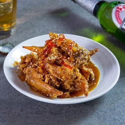 Cánh gà chiên giòn sốt cay ngọt cho bưa cơm ngày mưa tròn vị 5