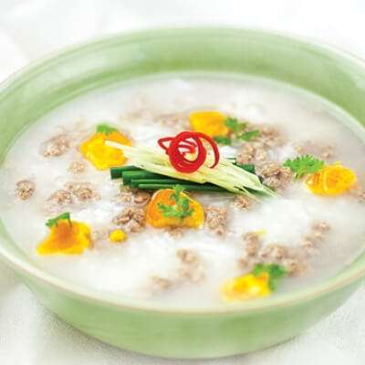 Cháo thịt bò trứng gà cho bé suy dinh dưỡng 10