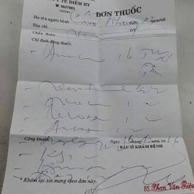 Quả thật là không hổ danh "chữ bác sĩ"! 9