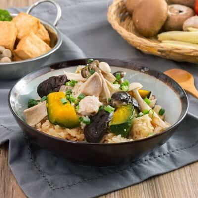 Cơm gà bí đỏ phong cách Nhật Bản thơm ngon bổ dưỡng 13