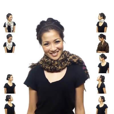 Bỏ túi 25 cách làm điệu với khăn chỉ trong 5 phút 8