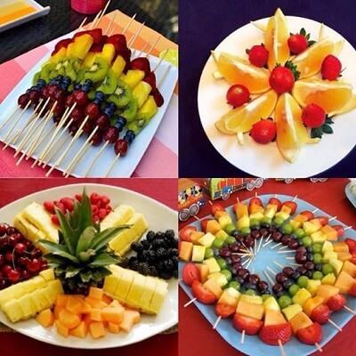 Những cách trang trí đĩa trái cây đẹp, đơn giản cho người vụng về 16