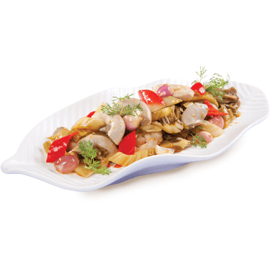 Cuối tuần chống ngán bằng món dồi trường xào cải chua 6