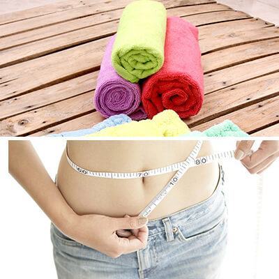 Bật mí bí kíp thu gọn eo bằng khăn bông của người Nhật 4