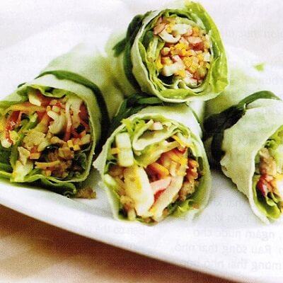 Trổ tài khéo léo với món "Gỏi cuốn hành hương" cho cả nhà 12