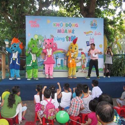 Khởi động mùa hè cùng tiNi đến với Mầm non Hoa Mai 12