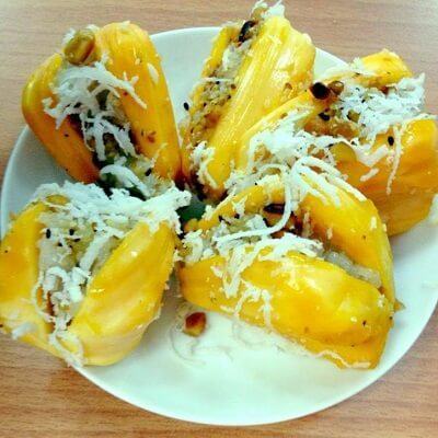 No căng bụng với xôi mít lá dứa béo ngọt 3