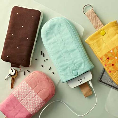Tự làm bao da, giá đựng điện thoại dễ như ăn kẹo 13