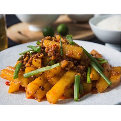 Khoai tây xào thịt băm sốt tương thơm ngon khó cưỡng 13