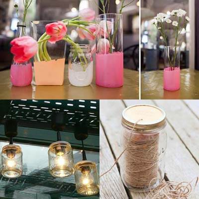 10 ý tưởng tái chế chai, lọ thủy tinh đã qua sử dụng không thể bỏ qua 3