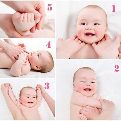5 bài mát xa cho trẻ sơ sinh ăn ngon, ngủ ngoan 3