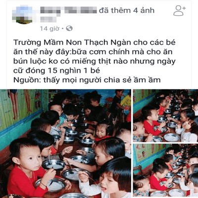 Phụ huynh bức xúc vì suất "bún luộc" có giá 15.000 đồng 4