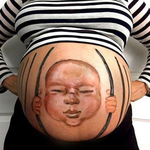 Trang trí bụng bầu ngày Halloween, tại sao không? 26