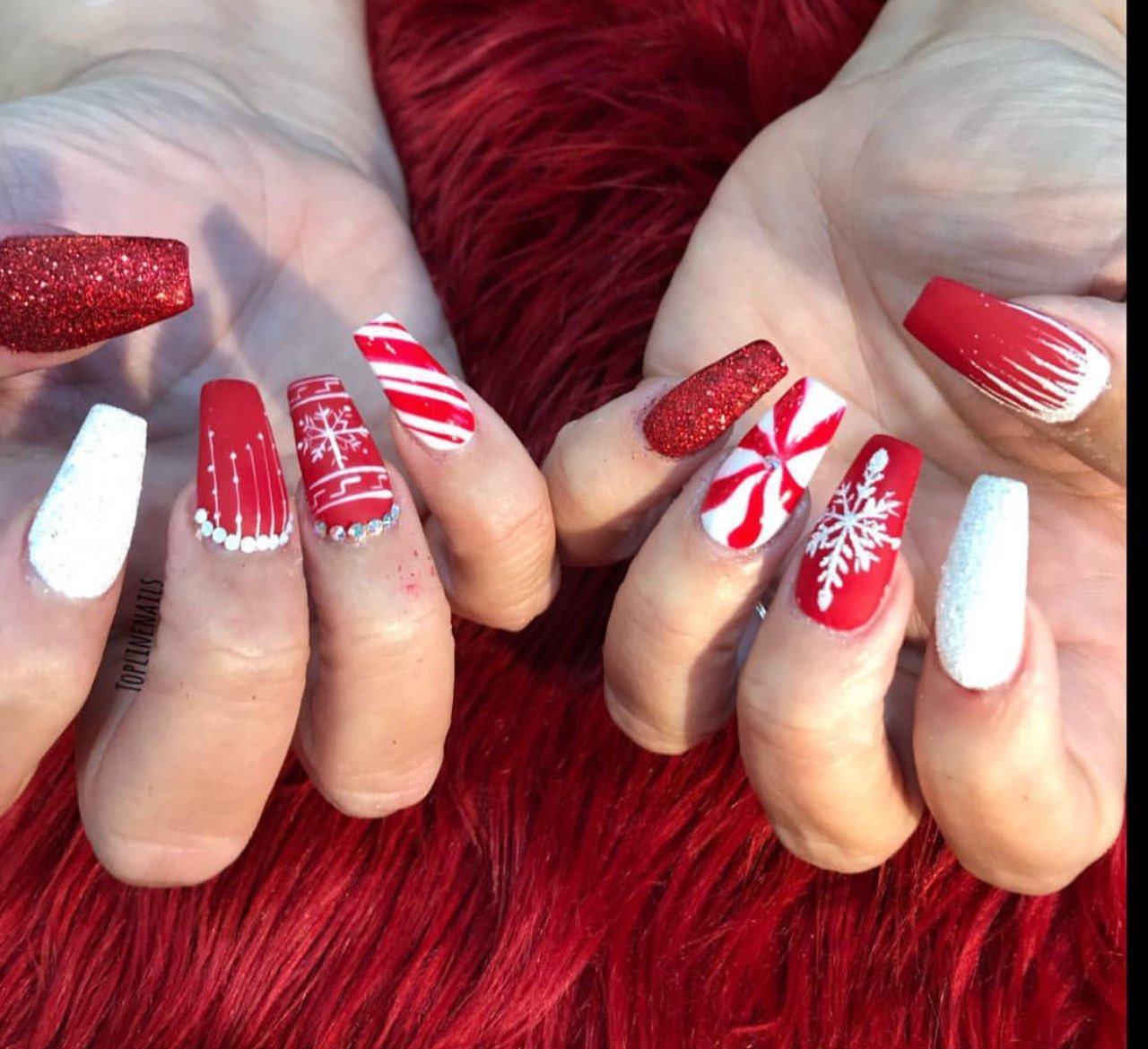 Gợi ý 40 kiểu nail mang phong cách Giáng sinh 73 mẫu nail đẹp cho Noel