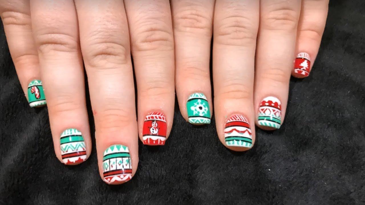 Gợi ý 40 kiểu nail mang phong cách Giáng sinh 57 mẫu nail đẹp cho Noel