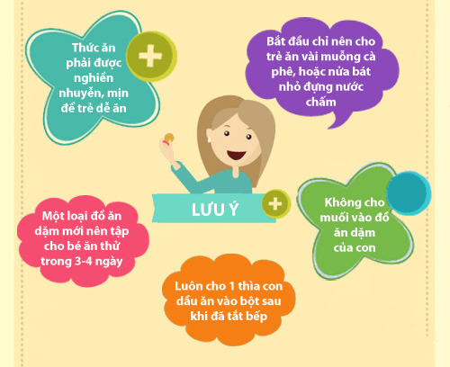 Trẻ 6 tháng tuổi ăn được những gì? 45 trẻ 6 tháng tuổi ăn được những gì