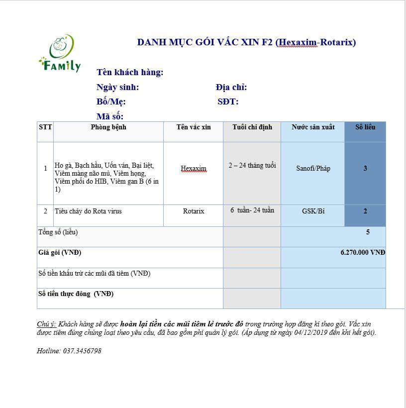 Tiêm chủng Family Bắc Ninh mở 50 Combo gói Hexaxim và Rotarix cho các mẹ quan tâm và lựa chọn cho bé 6