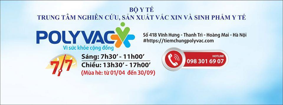 Lịch tiêm chủng vắc xin cho trẻ tại Polyvac 13 Lịch tiêm chủng vắc xin cho trẻ tại Polyvac 3