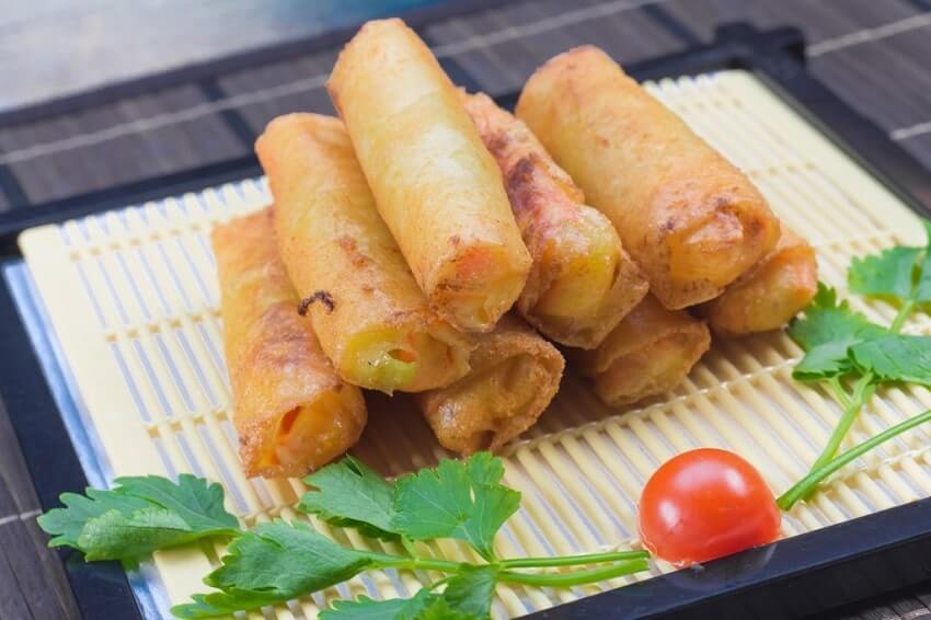 chả giò cá basa dưa lưới
