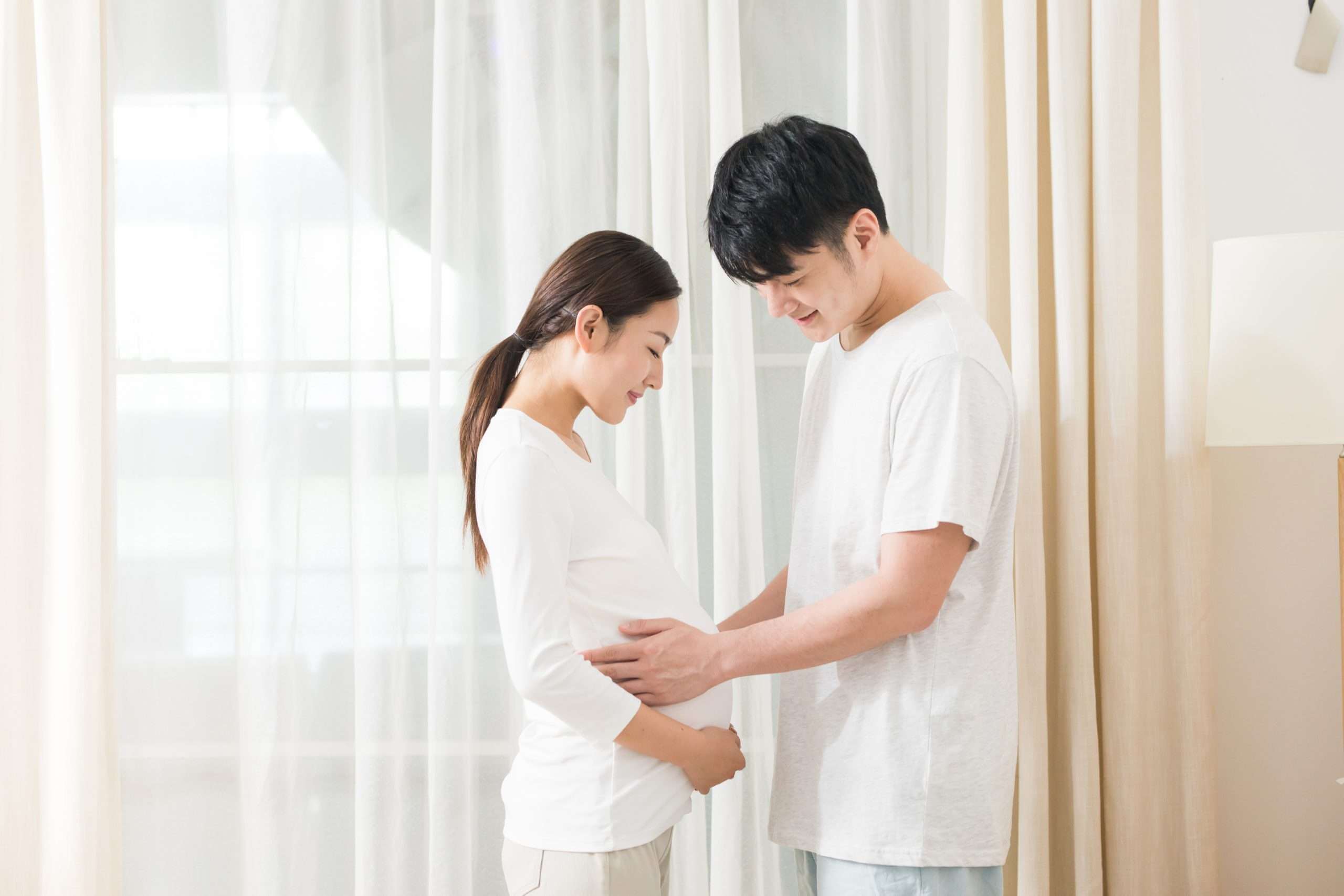 vui mừng vì có con