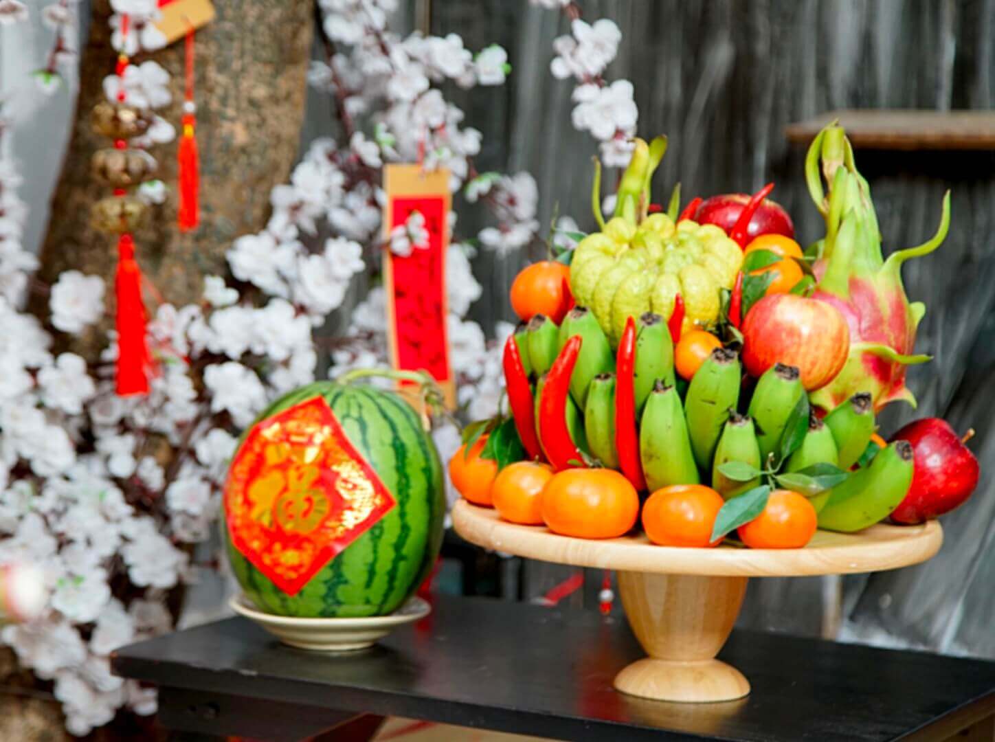 bàn thờ ngày tết