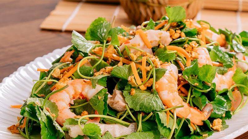 Giải nhiệt mùa nóng với 4 món ăn rau má ngon tuyệt cú mèo! 37 món ăn rau má gỏi rau má tôm thịt