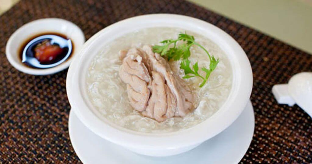 cho con ăn óc heo