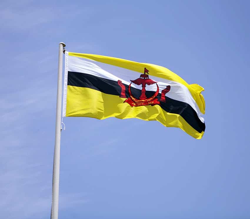 Quốc kỳ của các quốc gia trên thế giới, mẹ chỉ ngay cho bé yêu nhé! (Phần 1) 96 Brunei