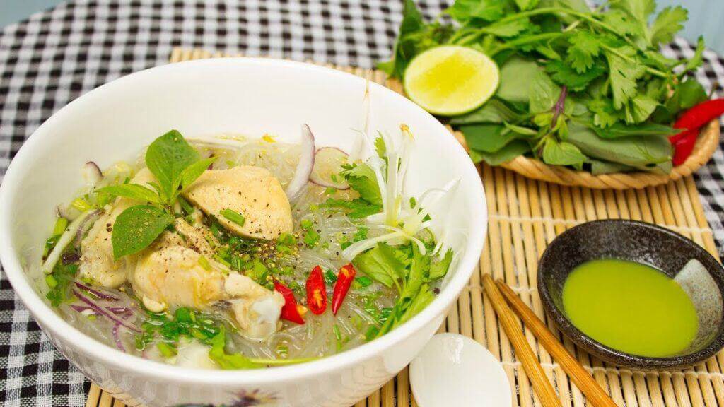 cách nấu miến gà